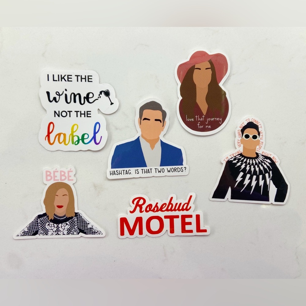 Schitt’s Creek Sticker Pack | pack of 6 high quality, glossy stickers